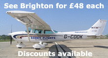 Click here to find out more pleasure flights with Brighton Scenic